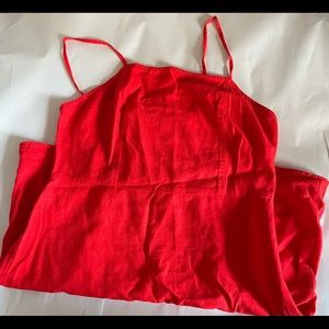 BP Red Linen Mini Dress